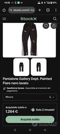 pantalone GALLERY DEPT grigio