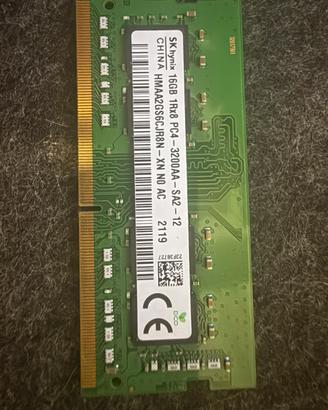 Sodimm DDR4 16gb  Hynix