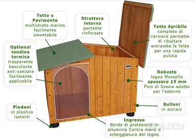 Cuccia per cane Original Legno - Misura D