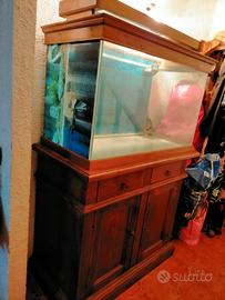 Acquario Artigianale in Legno Massiccio