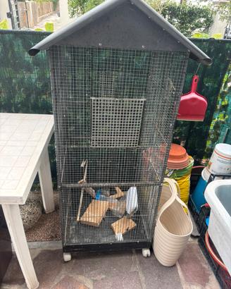 voliera per pappagalli/uccelli