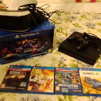Play  station 4 più PlayStation VR visore