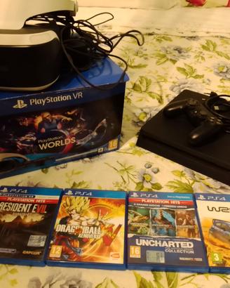 Play  station 4 più PlayStation VR visore