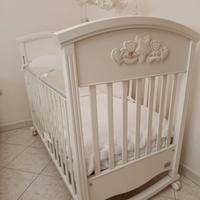 Culla lettino bimbo Picci in legno + accessori 