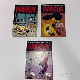Fumetti Diabolik - Anno XVIII- N.1/6/12