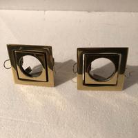 Faretti CEUP ottone massiccio quadrati orientabili