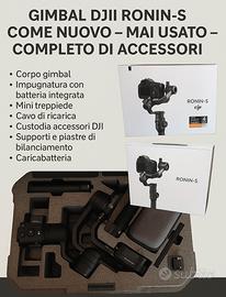 Gimbal DJI Ronin-S come nuovo – mai usato