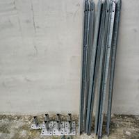 Pali zincati per recinzione