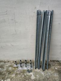 Pali zincati per recinzione