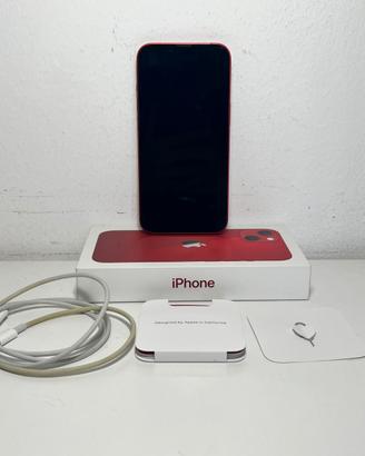 IPHONE 13 APPLE ROSSO 128GB + SCATOLA E CAVO USB