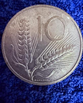 Moneta da 10 lire della Repubbli.Italiana del 1985