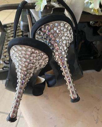 Scarpe Gianni Versace con strass