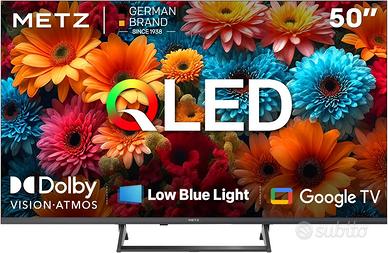 Metz TV 50" 4K Smart Google TV , QLED,