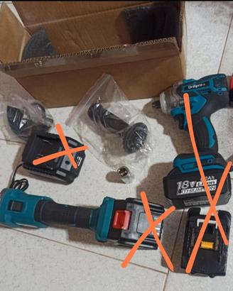 Smeriglio brushless tipo Makita 20V a batteria