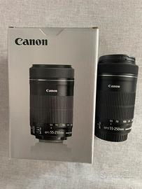 Canon teleobiettivo zoom autofocus ef-s 55-250mm