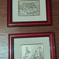 Quadri su lastra argento 925