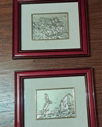 Quadri su lastra argento 925