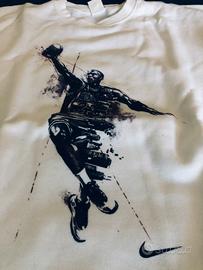 Felpa MICHAEL Jordan Tg. M Bianca