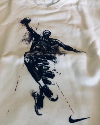 Felpa MICHAEL Jordan Tg. M Bianca