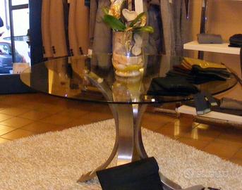 Tavolo in vetro rotondo