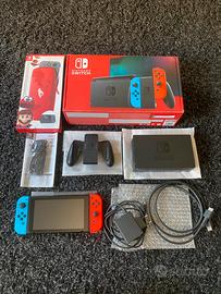 Console Nintendo Switch Blu/Rosso & Accessori