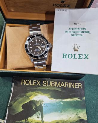 ROLEX SUBMARINER REFERENZA 16610 FULL SET