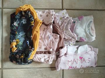 5 set neonata taglia 1-3 mesi estive