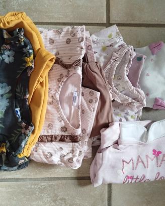 5 set neonata taglia 1-3 mesi estive