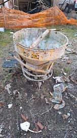 Benna calcestruzzo per gru