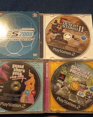 Lotto 4 giochi PS2 originali  (solo dischi) 