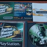gioco PlayStation Football manager 2002 completo 