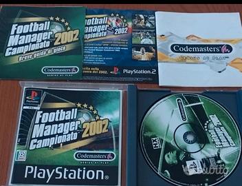 gioco PlayStation Football manager 2002 completo 