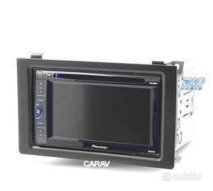CORNICE NERA PER AUTORADIO 2-DIN PER SAAB 9-3