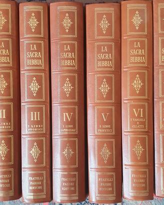 La Sacra Bibbia 8 Volumi Illustrati 1964