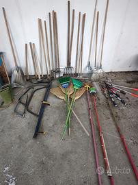 Attrezzi da giardinaggio, orto e pulizia