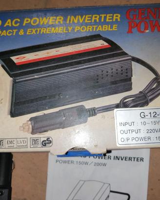 Inverter da 12V 150W continui nuovo.