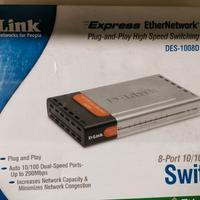 Switch D-Link Switch 8 Porte 10/100 Mbps DES-1008D