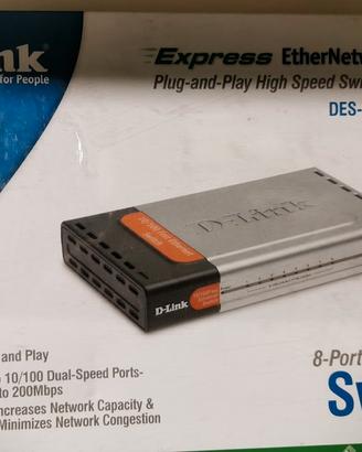 Switch D-Link Switch 8 Porte 10/100 Mbps DES-1008D