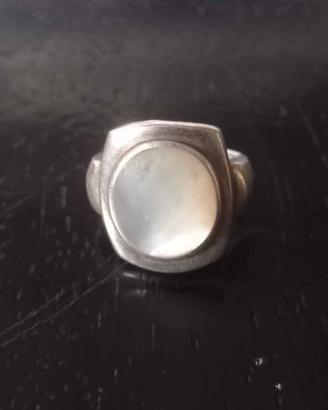 Anello argento 925 madreperla 