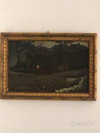 Quadro Marco D'Avenzo 1922 Mostra Milano Olio`