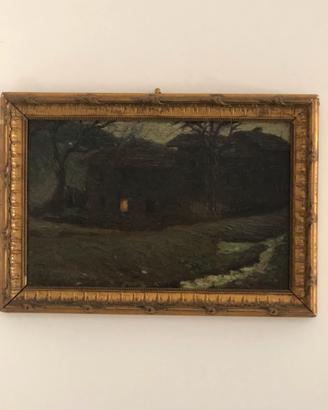 Quadro Marco D'Avenzo 1922 Mostra Milano Olio`