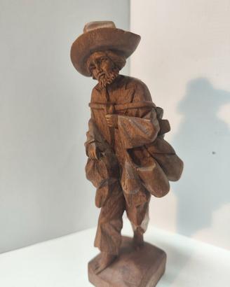 Scultura artigianale Sud Tirolo in legno pregiato
