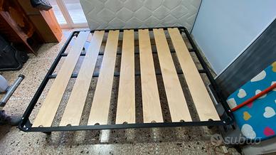 Rete a doghe e materasso matrimoniale