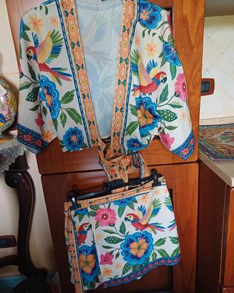  completo pantaloncino e maglia  taglia  l 