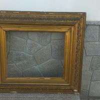 cornice dorata 800 noce