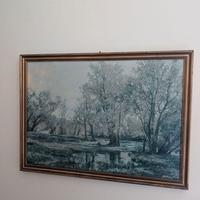 Quadro paesaggio su tela Firmato