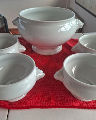 Set zuppiera e ciotole vintage Seltmann Weiden