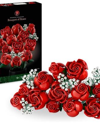 LEGO Botanicals Bouquet di Rose - Set di Fiori Fin