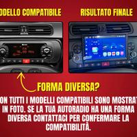 Fiat Panda KIT COMPLETO Autoradio Android 2 din