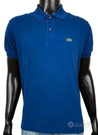 Lacoste Polo Uomo Taglia 5 \ L Blu Royal Cotone